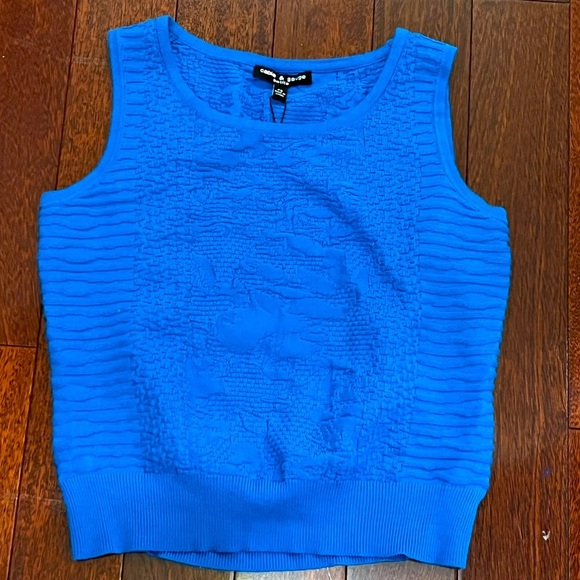 NWT Cable & Gauge Blue Sleeveless Top - Picture 1 of 5